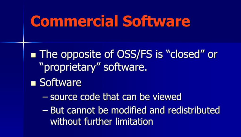 Commerciele software