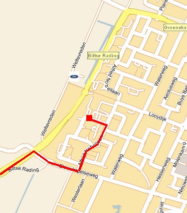 Route naar de Bilt